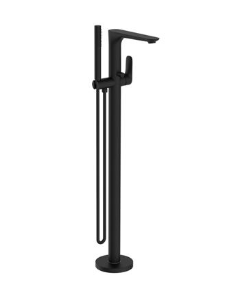 BIANCA FREESTANDING BATH MIXER WITH HAND SHOWER MATTE BLACK (NR321503AMB)