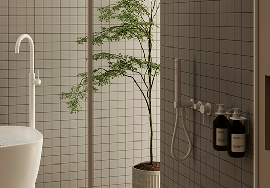 MECCA SHOWER MIXER DIVERTOR SYSTEM SEPARATE BACK PLATE BRUSHED GOLD (NR221912FBG)