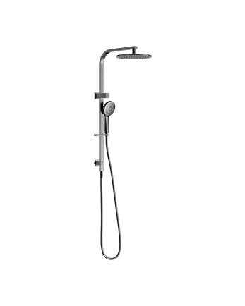 BIANCA TWIN SHOWER GUN METAL (NR250805FGM)