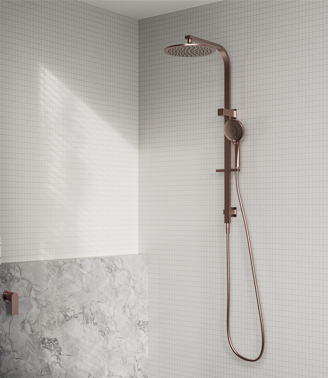 BIANCA TWIN SHOWER BRUSHED BRONZE (NR250805FBZ)