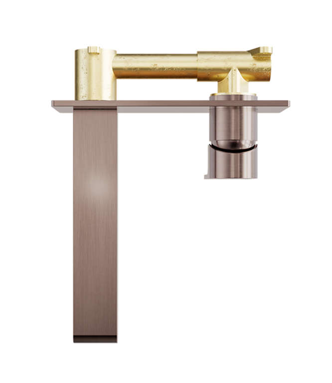 BIANCA WALL BASIN/BATH MIXER 187/230 MM BRUSHED BRONZE