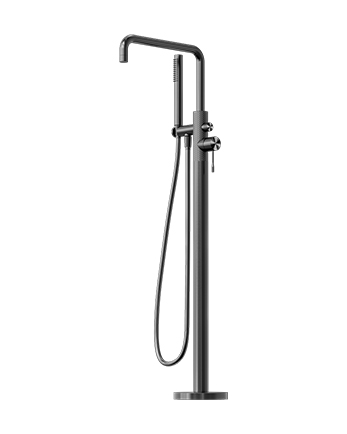 OPAL FREESTANDING BATH MIXER WITH HAND SHOWER GRAPHITE (NR251903AGR)